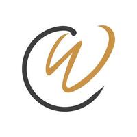 Initiale Brief cw Logo oder Toilette Logo Vektor Design Vorlage