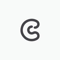 cs och sc kreativ första baserad brev ikon logotyp vektor mönster
