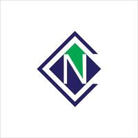 Initiale Brief cn oder nc Logo Vektor Design Vorlage