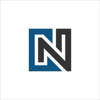 första brev cn eller nc logotyp vektor design mall