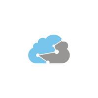 Cloud-Logo-Design-Vorlage vektor