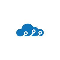 Cloud-Logo-Design-Vorlage vektor