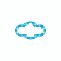 Cloud-Logo-Design-Vorlage vektor