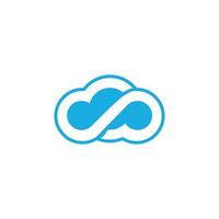 Cloud-Logo-Design-Vorlage vektor