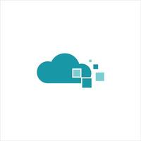 Cloud-Logo-Design-Vorlage vektor