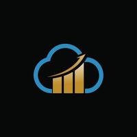 Cloud-Logo-Design-Vorlage vektor