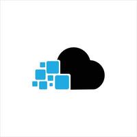 Cloud-Logo-Design-Vorlage vektor