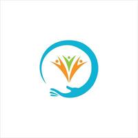 Logo-Design-Vorlage für Wohltätigkeitsorganisationen vektor
