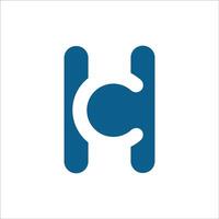 Initiale Brief hc Logo oder CH Logo Vektor Design Vorlage