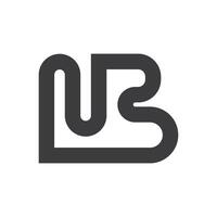 första bn brev logotyp vektor mall design. kreativ abstrakt brev nb logotyp design. länkad brev nb logotyp design.