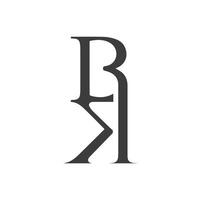 Initiale Brief bk Logo oder kb Logo Vektor Design Vorlage