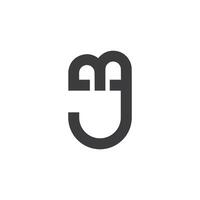 Initiale Brief bj Logo oder jb Logo Vektor Design Vorlage