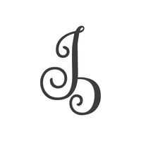 Initiale Brief bj Logo oder jb Logo Vektor Design Vorlage