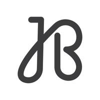 Initiale Brief bj Logo oder jb Logo Vektor Design Vorlage