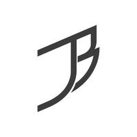 Initiale Brief bj Logo oder jb Logo Vektor Design Vorlage