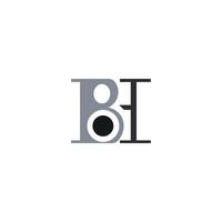 Initiale Brief bh Logo oder hb Logo Vektor Design Vorlagen