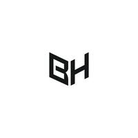 Initiale Brief bh Logo oder hb Logo Vektor Design Vorlagen