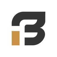 Initiale Brief bf Logo oder fb Logo Vektor Design Vorlage