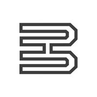 Initiale Brief eb Logo oder Sein Logo Vektor Design Vorlage