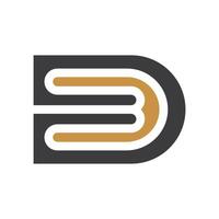 Initiale Brief bd Logo oder db Logo Vektor Design Vorlage