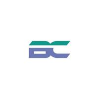 Initiale Brief bc Logo oder cb Logo Vektor Design Vorlage