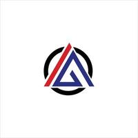 Initiale Brief Ah oder Ha Logo Design Vorlage vektor
