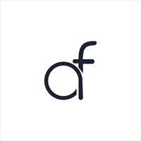 Initiale Brief af oder Fa Logo Design Vorlage vektor