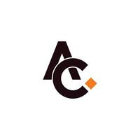 Initiale Brief ac oder ca. Logo Vektor Design Vorlage