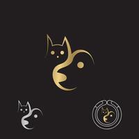 Haustiere Pflege Logo Vektor Vorlage