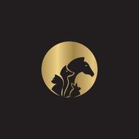 Haustiere Pflege Logo Vektor Vorlage