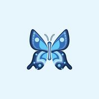 Schmetterlings-Logo-Vektor-Design-Vorlage vektor