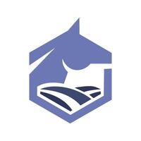 Tier Pferd Logo Vektor Design Vorlage
