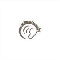 Tier Pferd Logo Vektor Design Vorlage