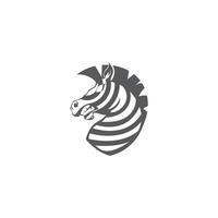 zebra logotyp design inspiration. zebra logotyp på vit bakgrund vektor