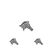 zebra logotyp design inspiration. zebra logotyp på vit bakgrund vektor