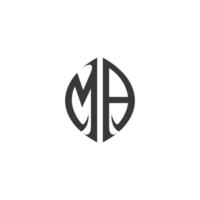 am, mamma, en och m abstrakt första monogram brev alfabet logotyp design vektor