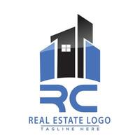 rc echt Nachlass Logo Design Haus Logo Lager Vektor. vektor