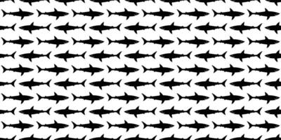 haj sömlös mönster fisk vektor delfin tonfisk lax scarf isolerat val hav hav bricka bakgrund upprepa tapet tecknad serie illustration klotter design