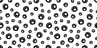 Bär Pfote nahtlos Muster Hund Fußabdruck Polar- Vektor Französisch Bulldogge Karikatur Symbol wiederholen Hintergrund Schal isoliert Fliese Hintergrund Gekritzel Illustration Design
