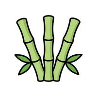 Bambus Symbol Vektor Design Vorlage im Weiß Hintergrund