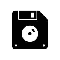 diskett disk ikon vektor design mall i vit bakgrund