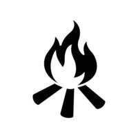 Lager Feuer Symbol Vektor Design Vorlage im Weiß Hintergrund