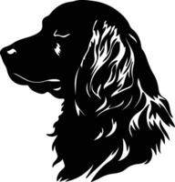 sussex Spaniel Silhouette Porträt vektor