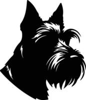 schottisch Terrier Silhouette Porträt vektor