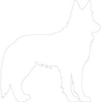 Belgier tervuren Gliederung Silhouette vektor