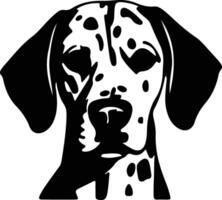 dalmatian silhuett porträtt vektor