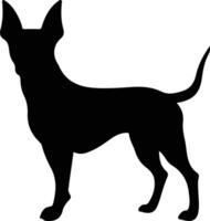 leksak manchester terrier svart silhuett vektor