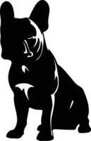 Französisch Bulldogge schwarz Silhouette vektor