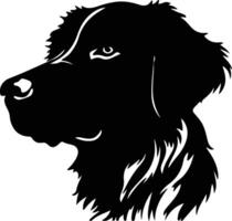 Nova schottland Ente gebührend Retriever Silhouette Porträt vektor