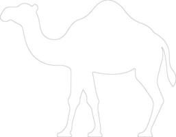Kamel Gliederung Silhouette vektor